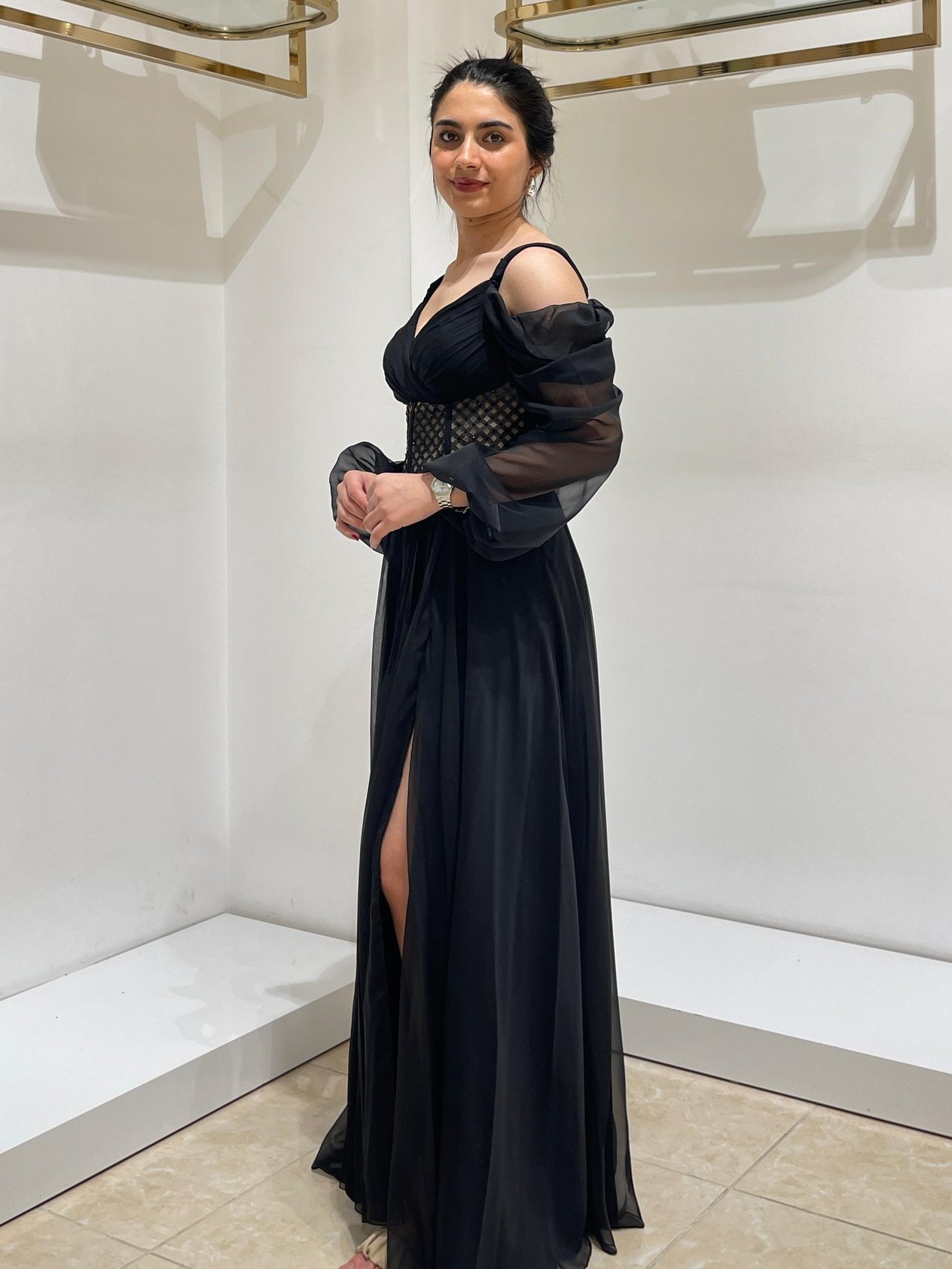 FOR COSTUME ABİYE 9044 Siyah