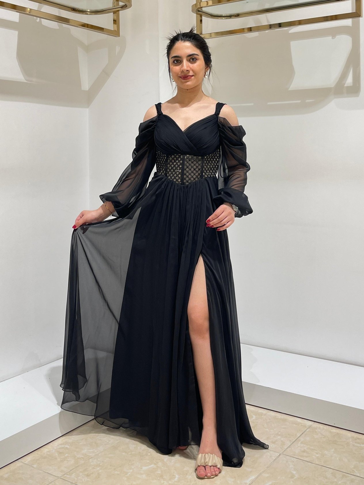 FOR COSTUME ABİYE 9044 Siyah