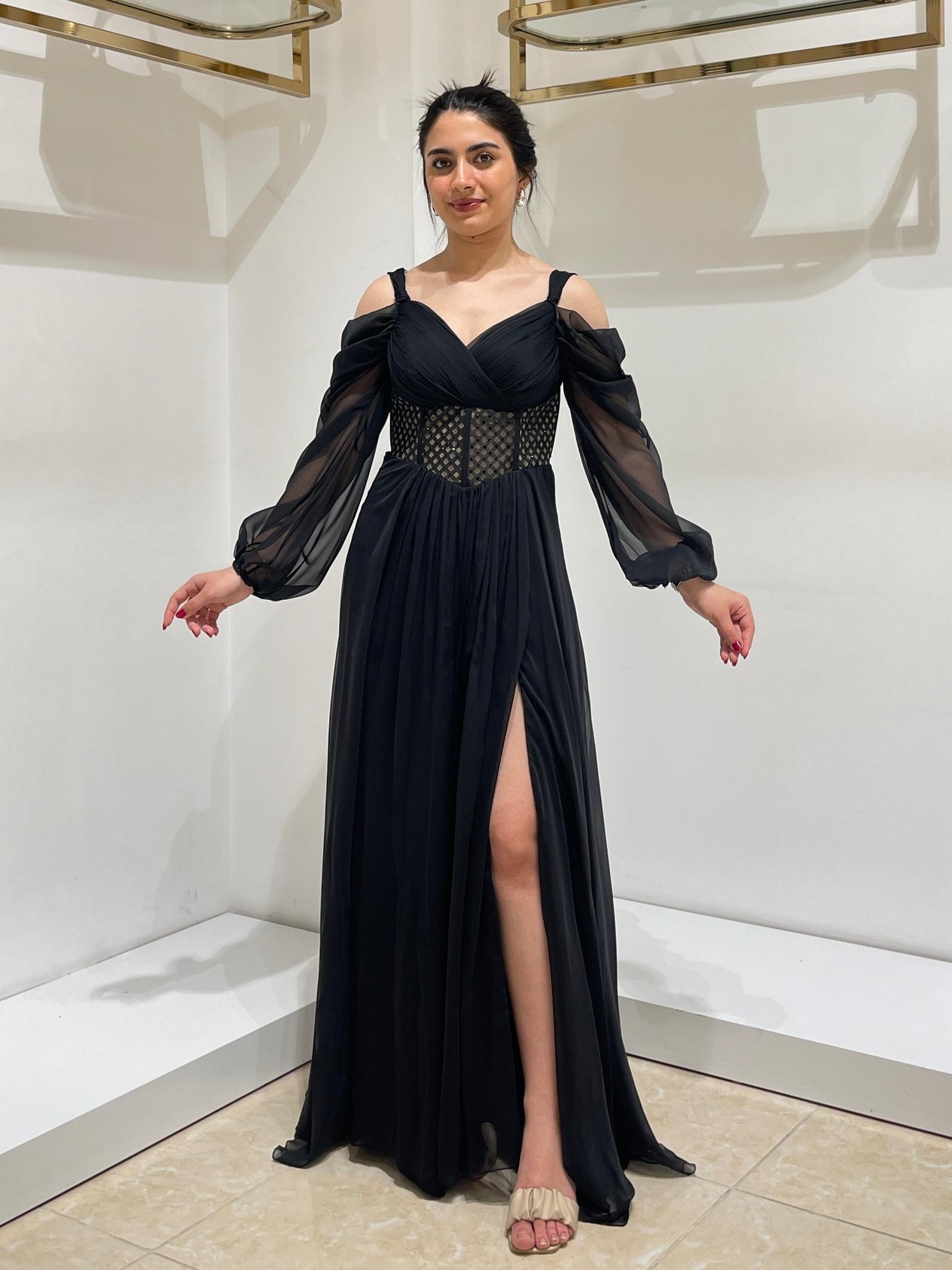 FOR COSTUME ABİYE 9044 Siyah