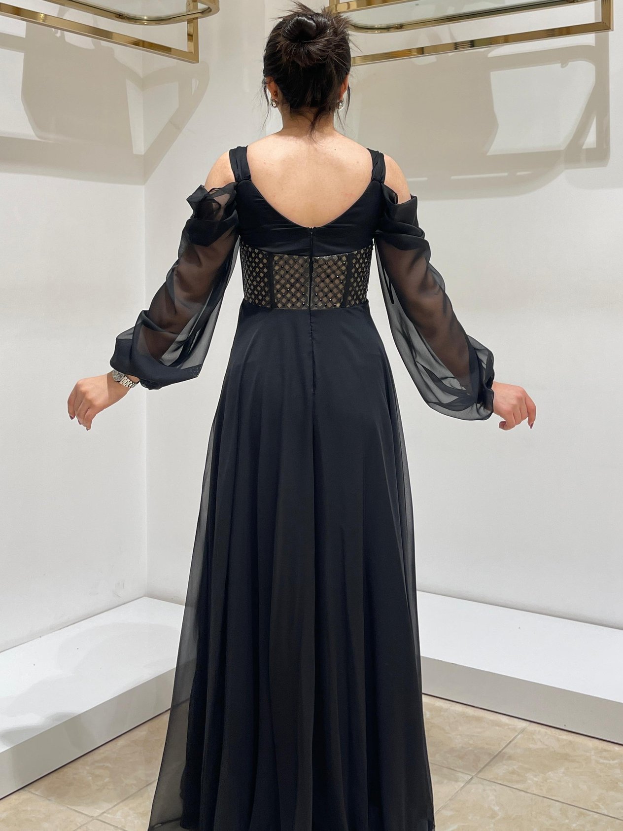 FOR COSTUME ABİYE 9044 Siyah