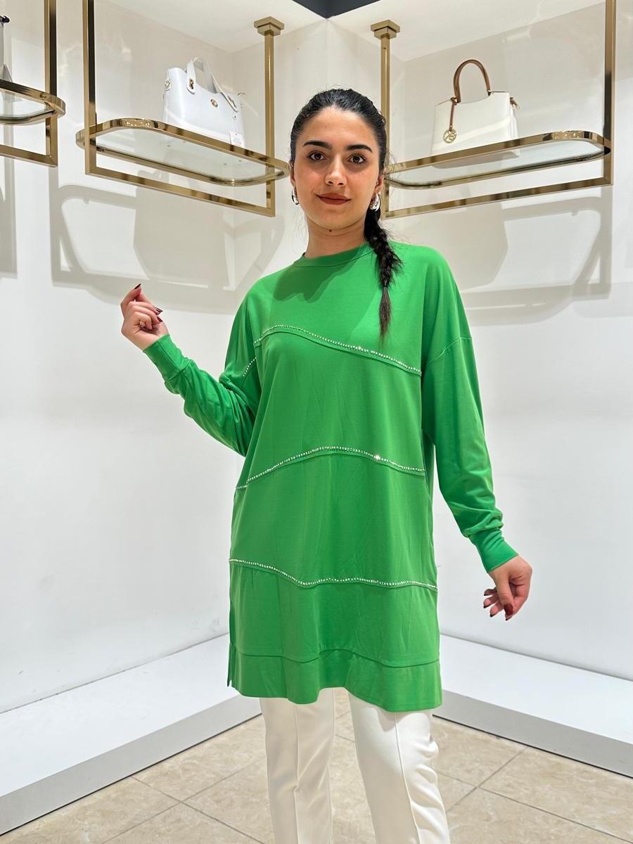 PUANE BAYAN TUNİK 10466 Yeşil