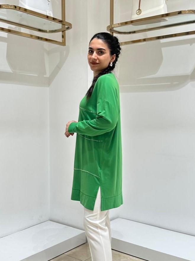 PUANE BAYAN TUNİK 10466 Yeşil