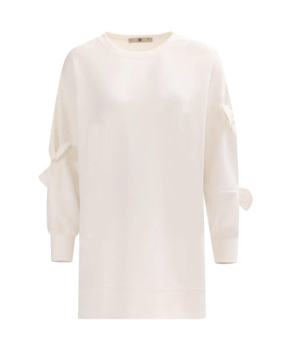 SCL AKSESUARLI SWEATSHIRT -501005 Ekru