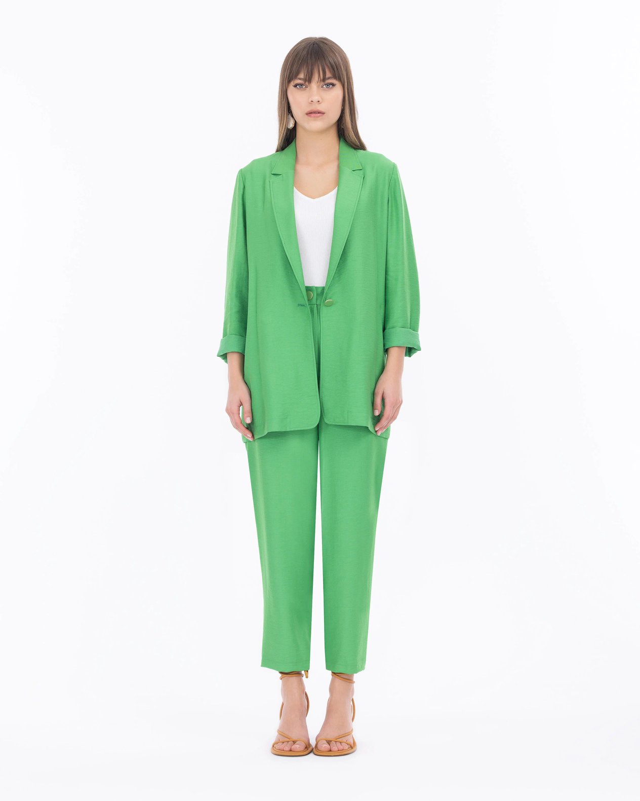 Seçil Blazer Ceket - 232401014 Yeşil