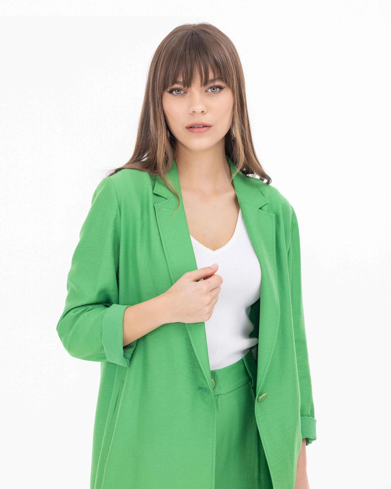 Seçil Blazer Ceket - 232401014 Yeşil