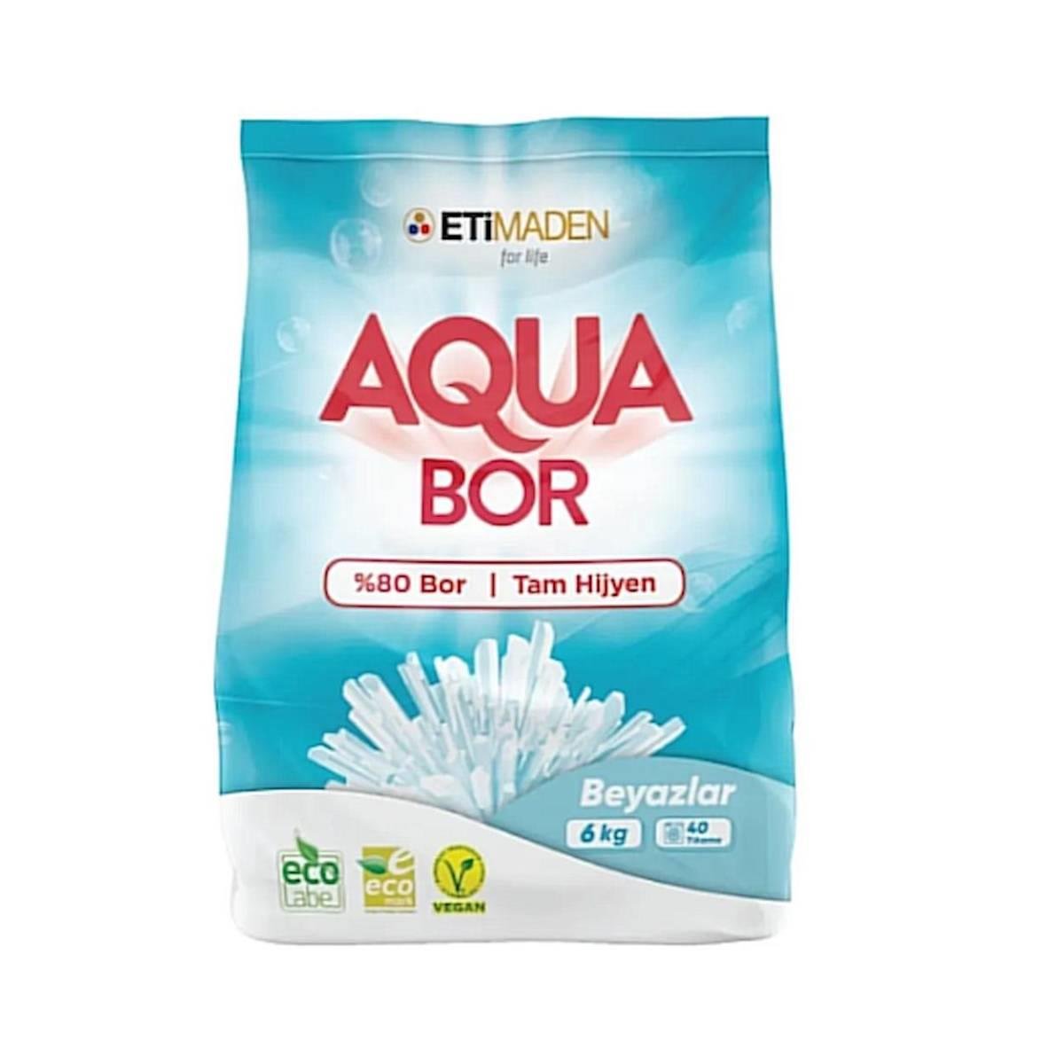 Aquabor Çamaşır Deterjan Toz Beyazlar 6Kg5521721