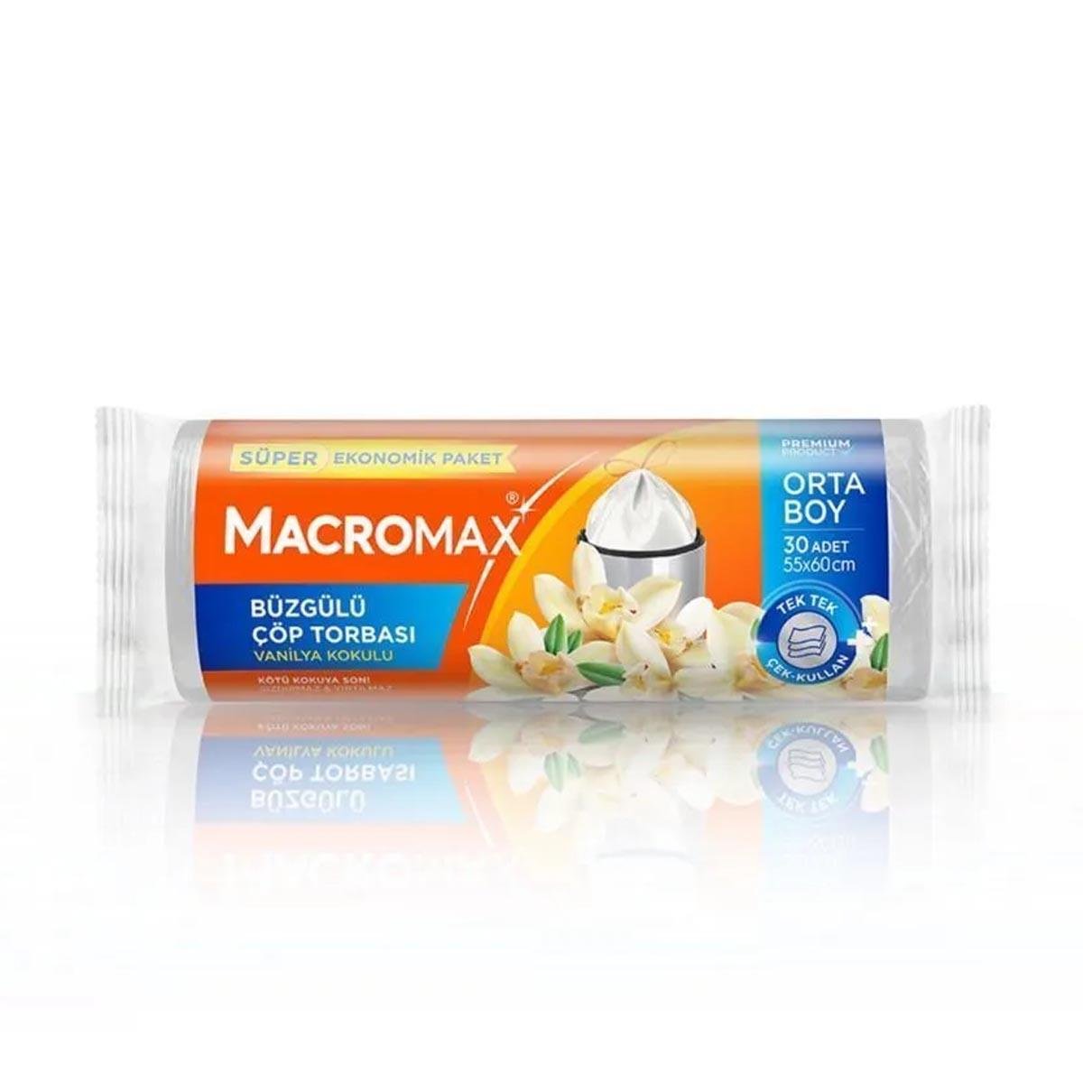 Macromax Çöp Torbası Büzgülü Ortaboy 10adet5522610