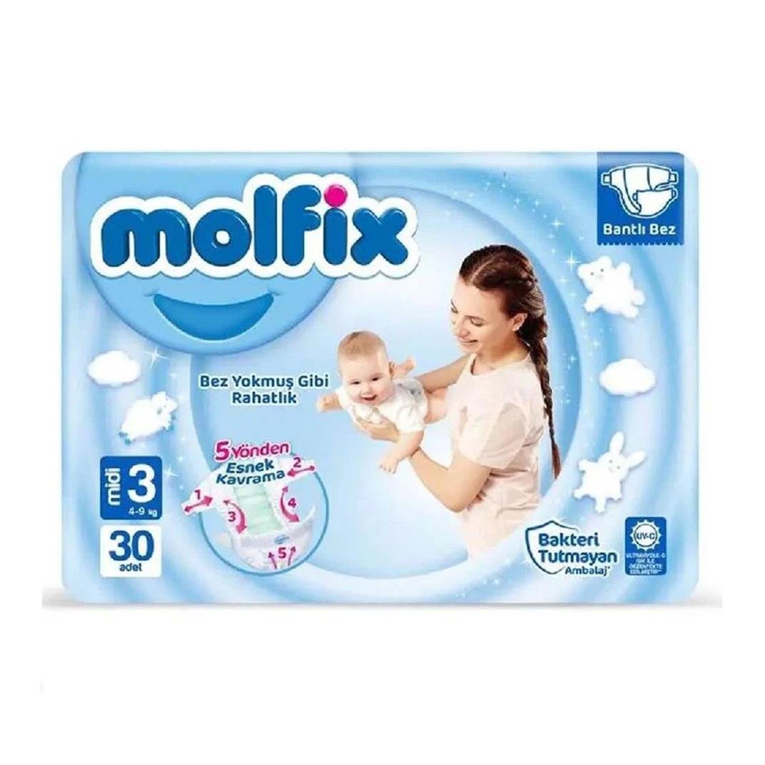 Molfix Jumbo Bebek Bezi 3 Beden 4-9 Kg 30 Adet5521717