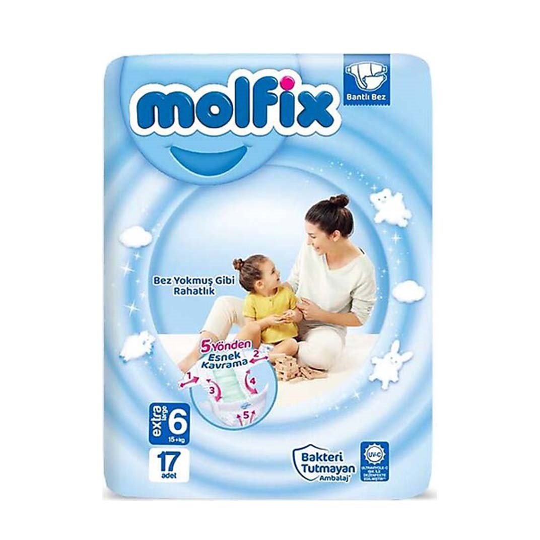 Molfix Jumbo Bebek Bezi No:6 17 li XLarge5522874