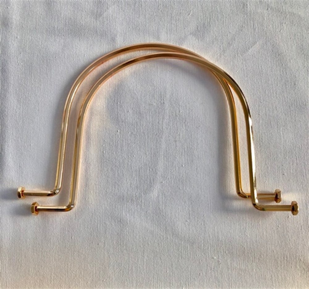 Vidalı Model Metal Çanta Sapı büyük altın