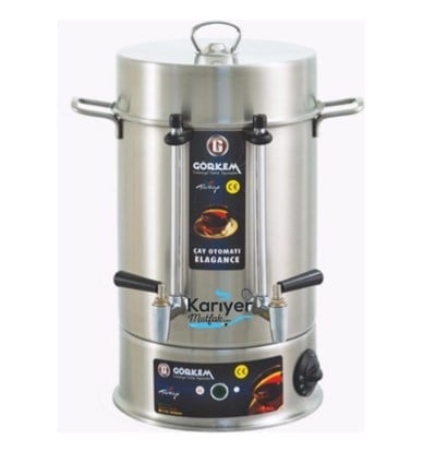 ÇAY MAKİNASI 80 BARDAK ÇELİK MUSLUKLU ÇAY OTOMATI GÖRKEM 