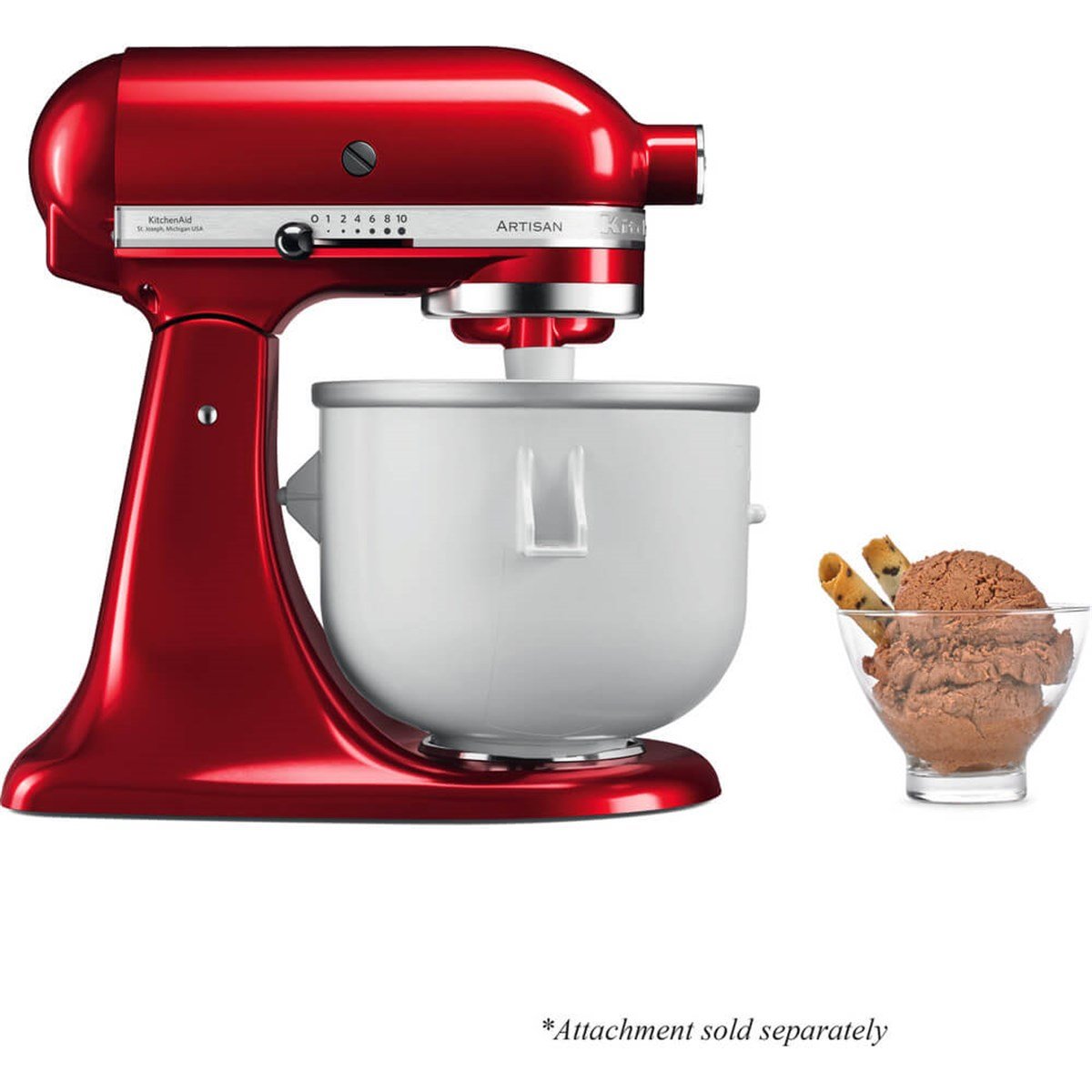 KitchenAid Dondurma Yapma Makinesi-5KICA0WHKitchenAidKitchenAid Dondurma Yapma Aparatı-5KICA0WHPLANET MİKSERLERKitchenAid Dondurma Yapma Aparatı-5KICA0WH