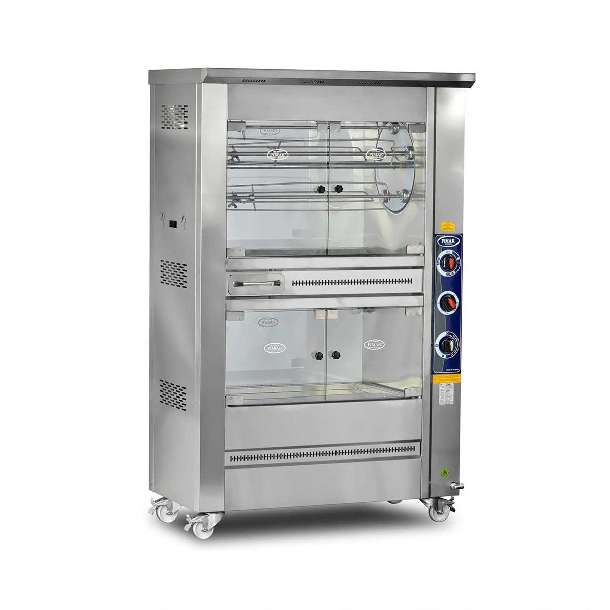 Pimak Makina Pimak Piliç Çevirme Makinası Set Üstü Tamburlu Dinlendirmeli Elektrikli 25 Piliç Kapasiteli Piliç Çevirme Makinaları Pimak Piliç Çevirme Makinası Set Üstü Tamburlu Dinlendirmeli Elektrikli 25 Piliç Kapasiteli