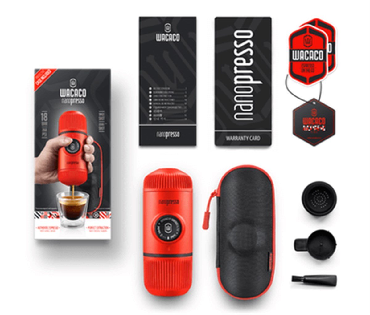 Wacaco Nanopresso Manuel Espresso Makinesi Lav KırmızısıWacacoWacaco Nanopresso Manuel Espresso Makinesi Lav KırmızısıManuel Kahve MakineleriWacaco Nanopresso Manuel Espresso Makinesi Lav Kırmızısı