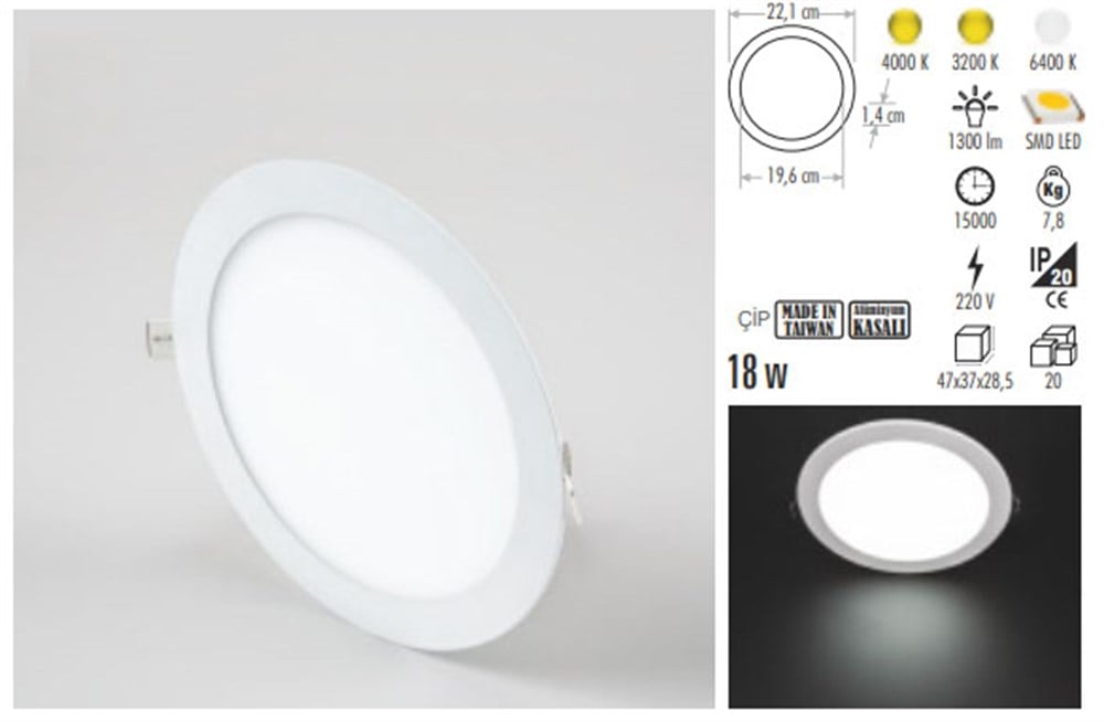 Panel Led Armatür 8