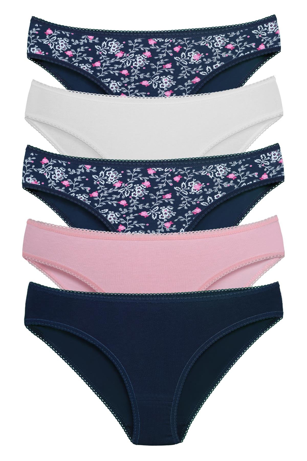 Sensu Kadın Basic Slip Külot Karışık Renkler 5 li Set