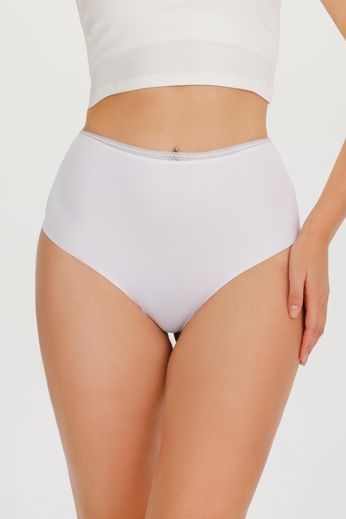 Sensu Kadın Yüksek Bel Lazer Kesim Külot 3 lü KTS2500 KARIŞIK