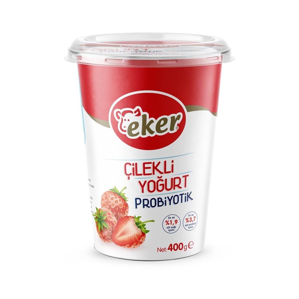 Eker Probiyotik Yoğurt Çilekli 400 Gr