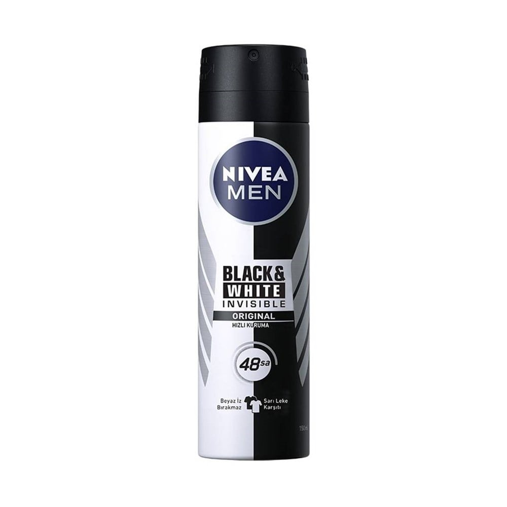 NIVEA DEO FOR MEN BLACK&WHITE INVISIBLE 150 ML