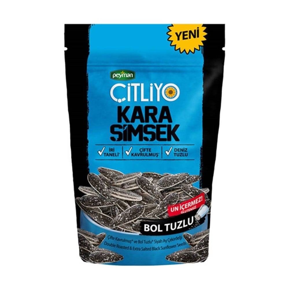PEYMAN KARA CEKIRDEK BOL TUZLU 180 GR