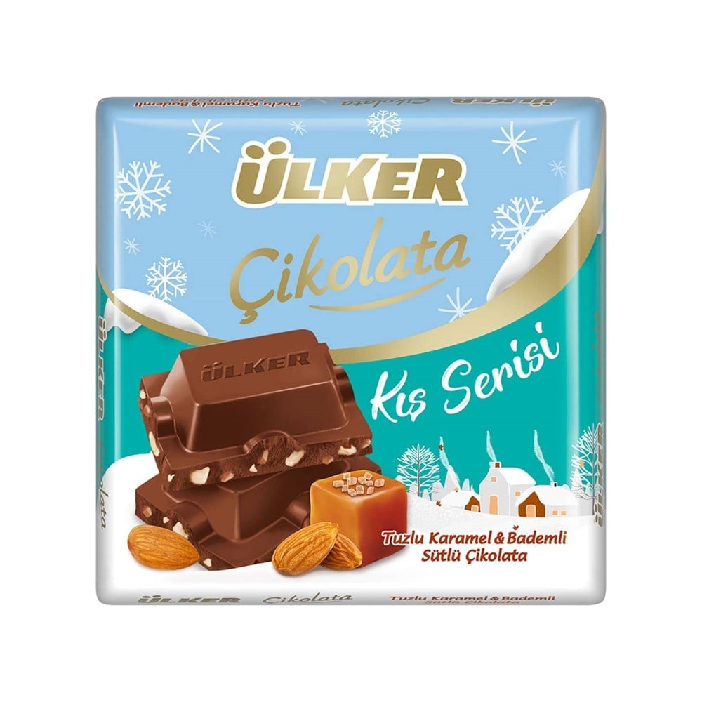 Ülker Çikolata Tuzlu Karamel & Bademli Sütlü 60 Gr