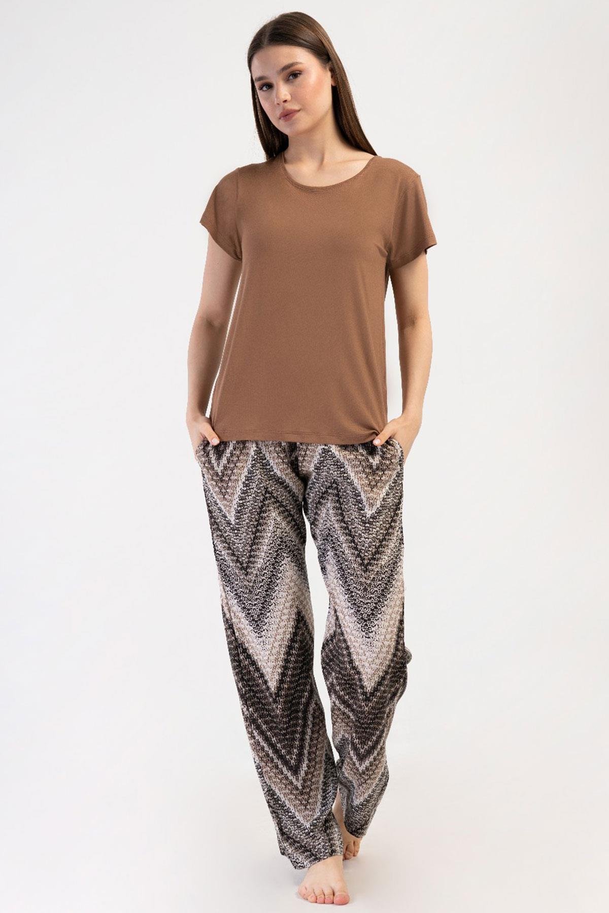 Vienetta 4100510555 Kadın Kısa Kollu Pijama Takımı