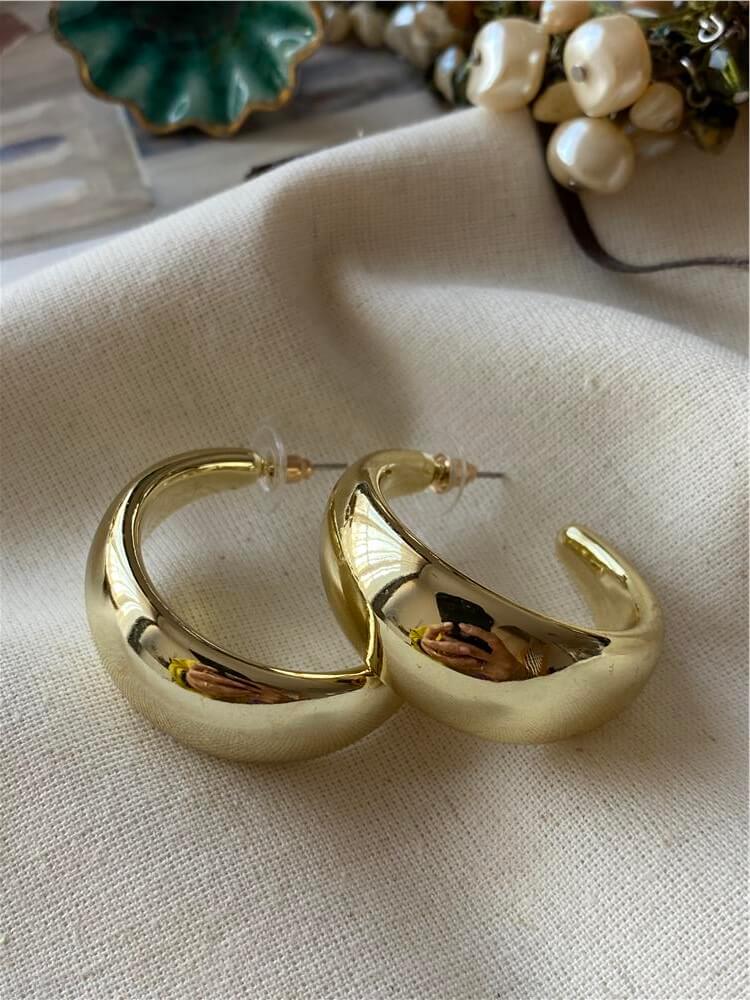 14K Bombe Halka Küpe