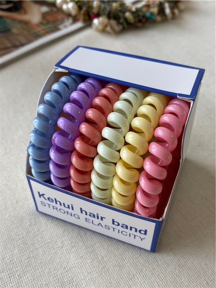 6'lı Colorful Kordon Lastik Toka Seti