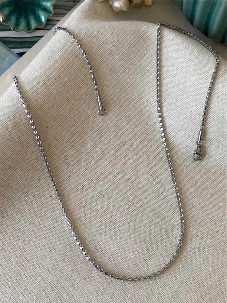 Çelik 60 cm Silver Snake Zincir