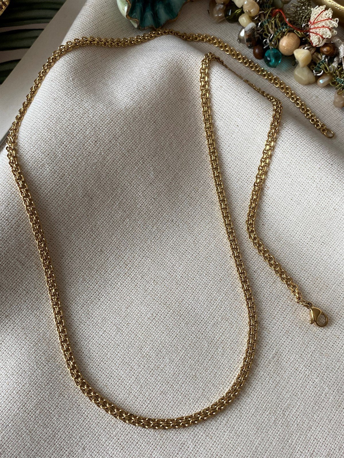 Steel Double Knitted Chain 45 cm