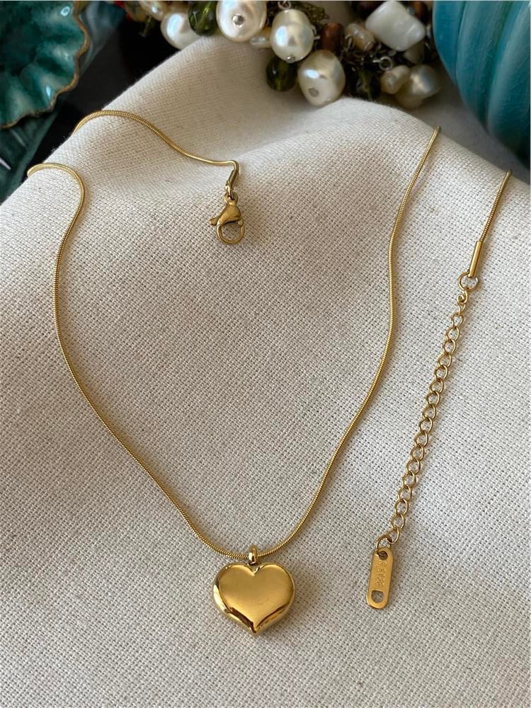 Çelik Cute Heart Kolye