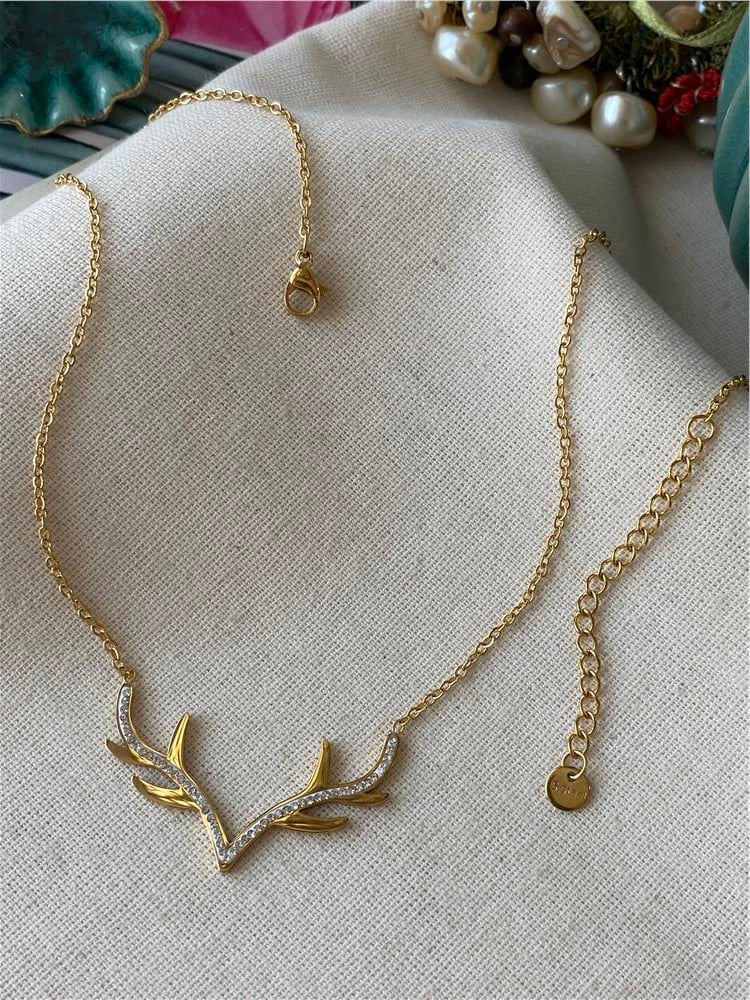 Çelik Gold Geyik Kolye  