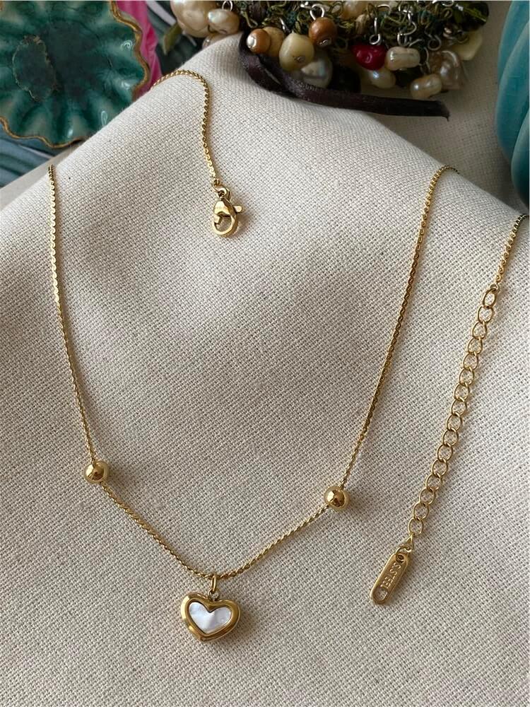 Çelik Mini Kalp Kolye