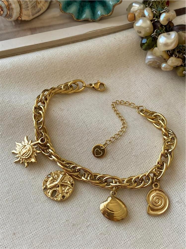 Çelik Sea Charms Sarmal Bileklik