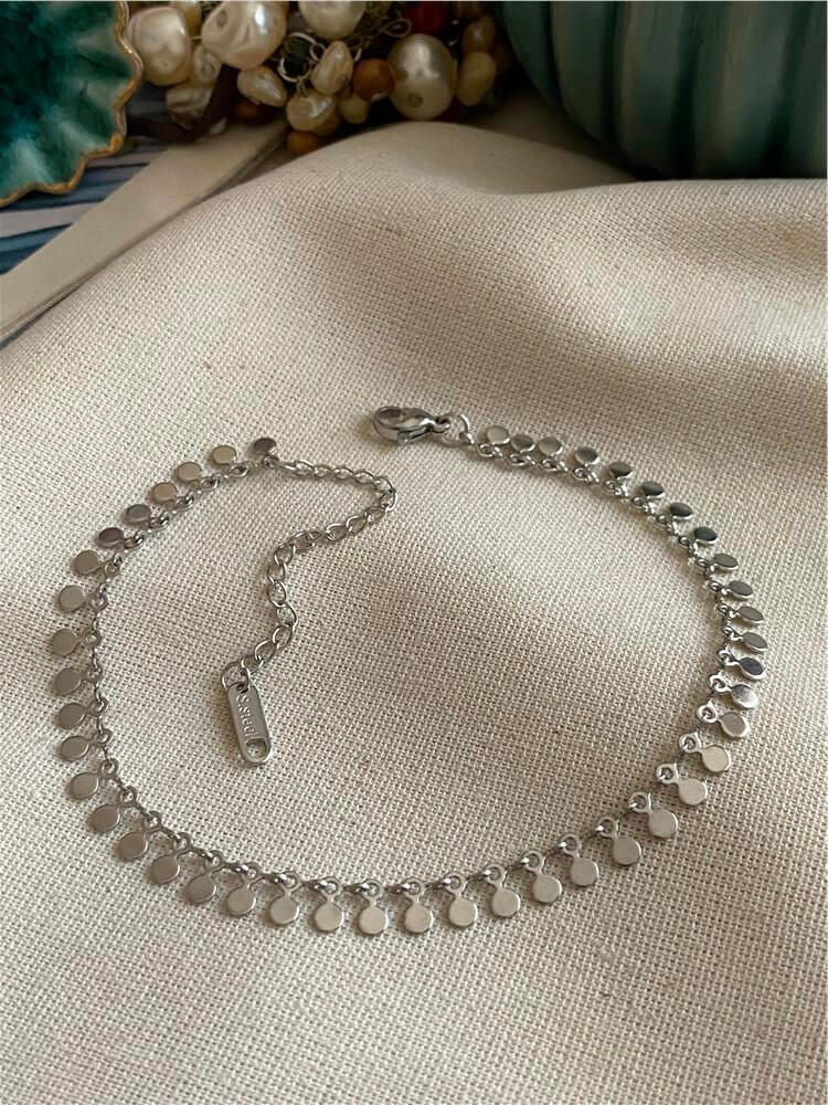 Çelik Silver Pul Halhal