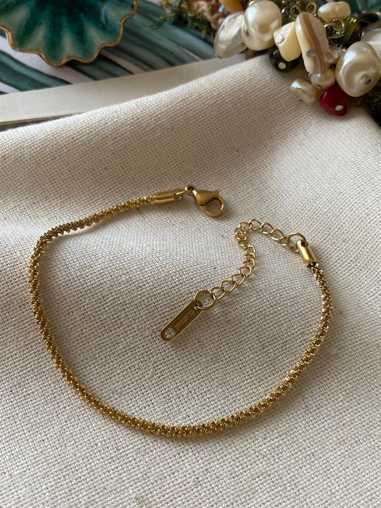 Steel Serrated Chain Bracelet