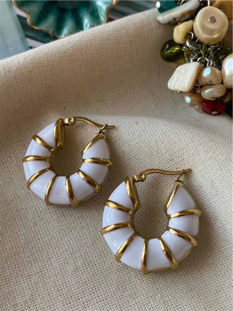 Çelik Vintage Shoul Küpe