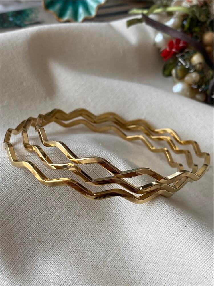 Çelik Zigzag Bilezik