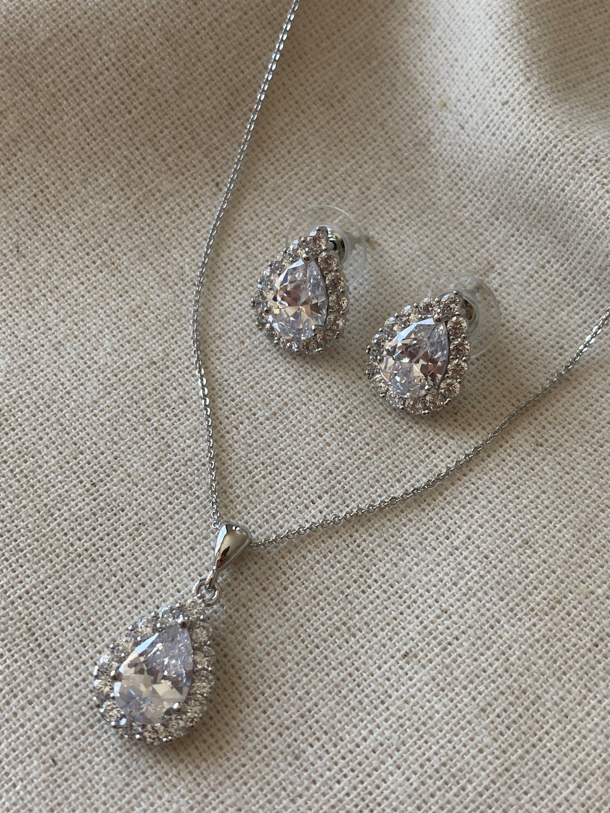 Damla Taş Kolye Set