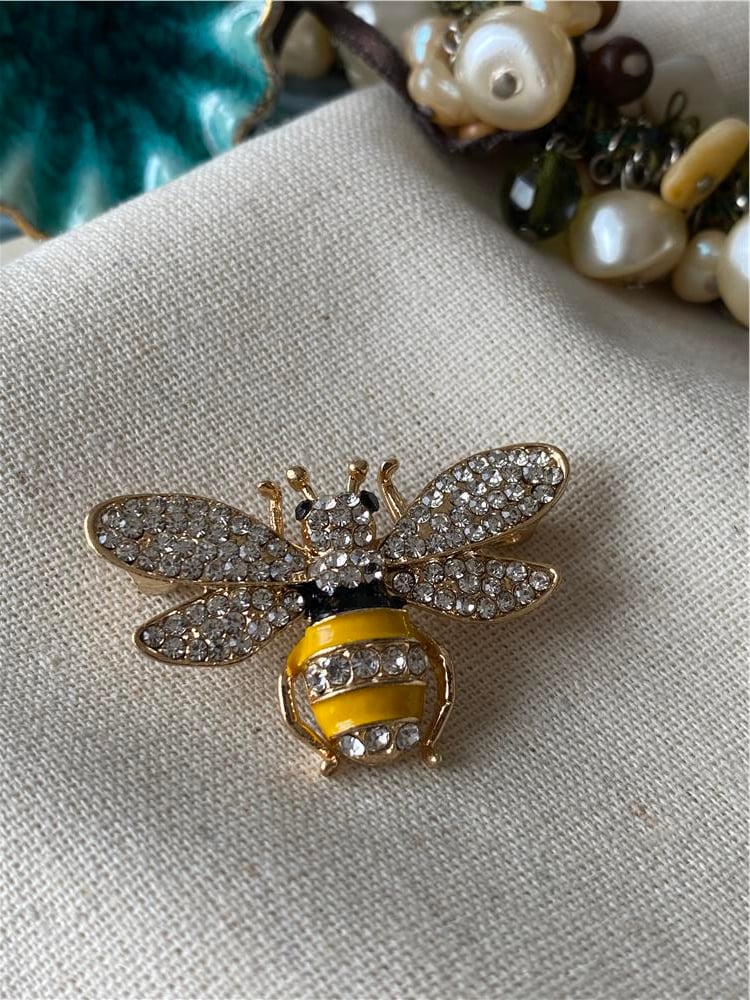 Gold Bombus Broş