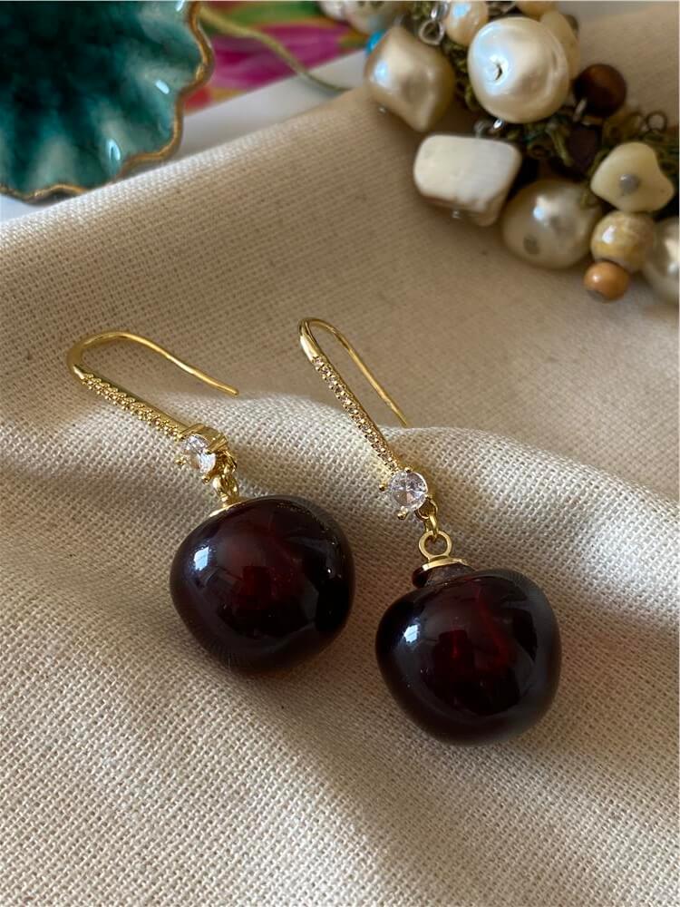 Gold Cherry Küpe