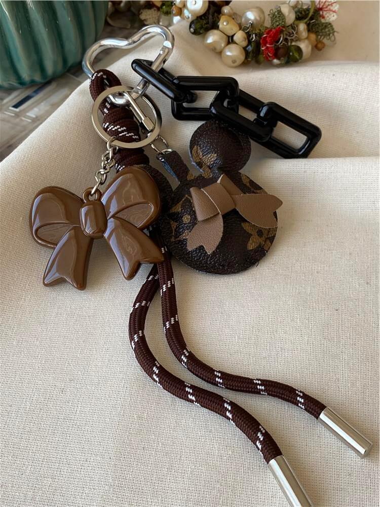 Kahverengi Mickey Model Çanta Charmı