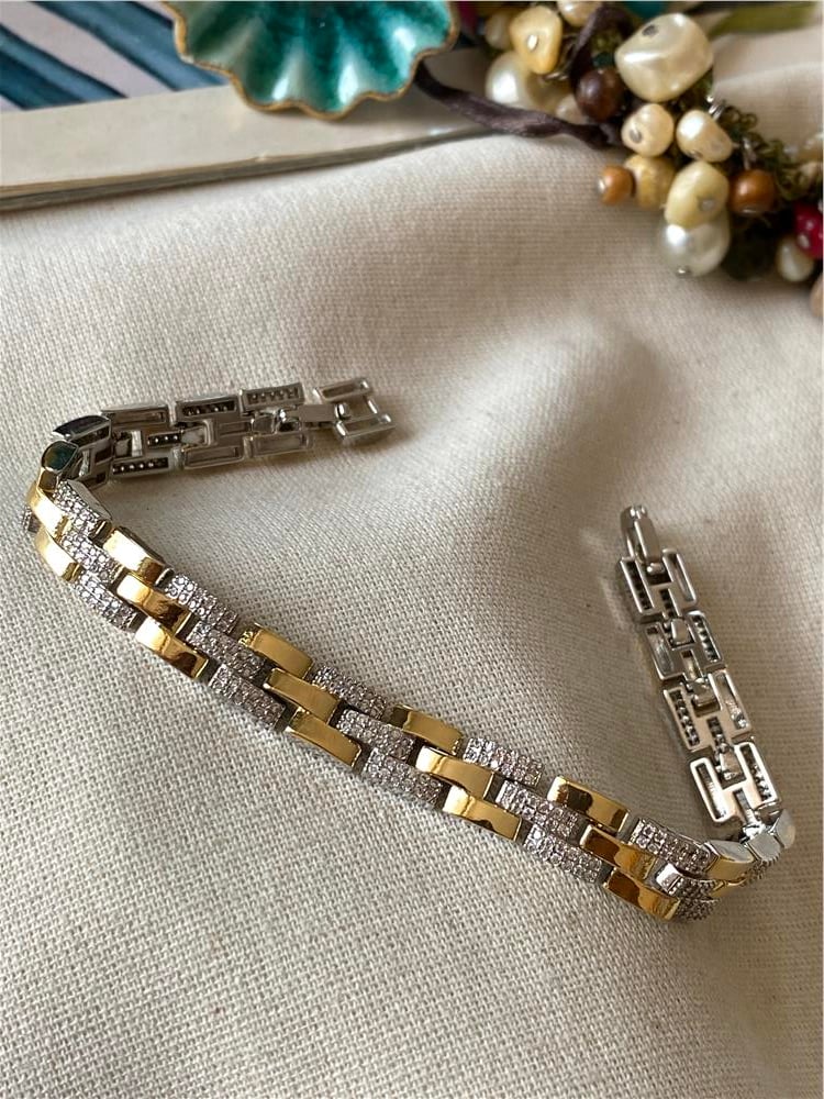 Özel Seri Çift Renk Taşlı Geçmeli Bileklik