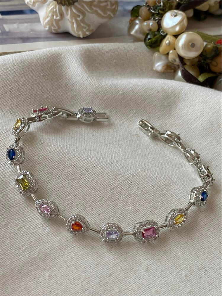 Özel Seri Silver Renkli Taşlı Bileklik