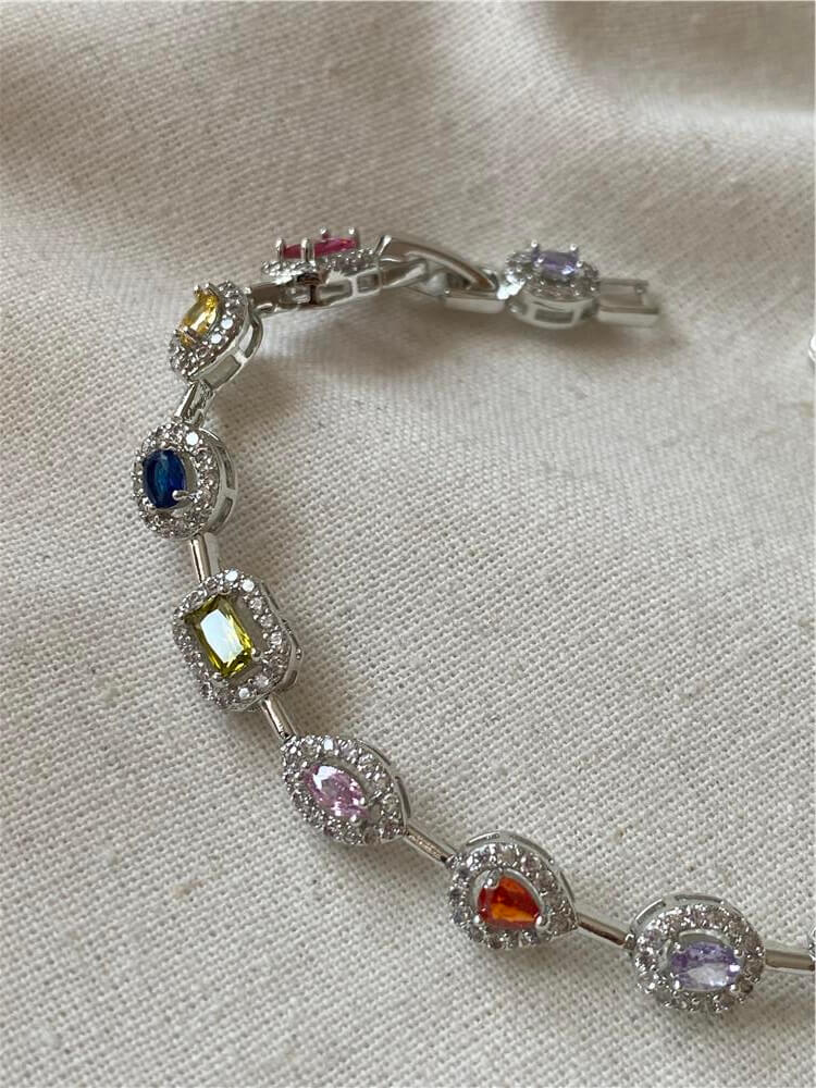 Özel Seri Silver Renkli Taşlı Bileklik