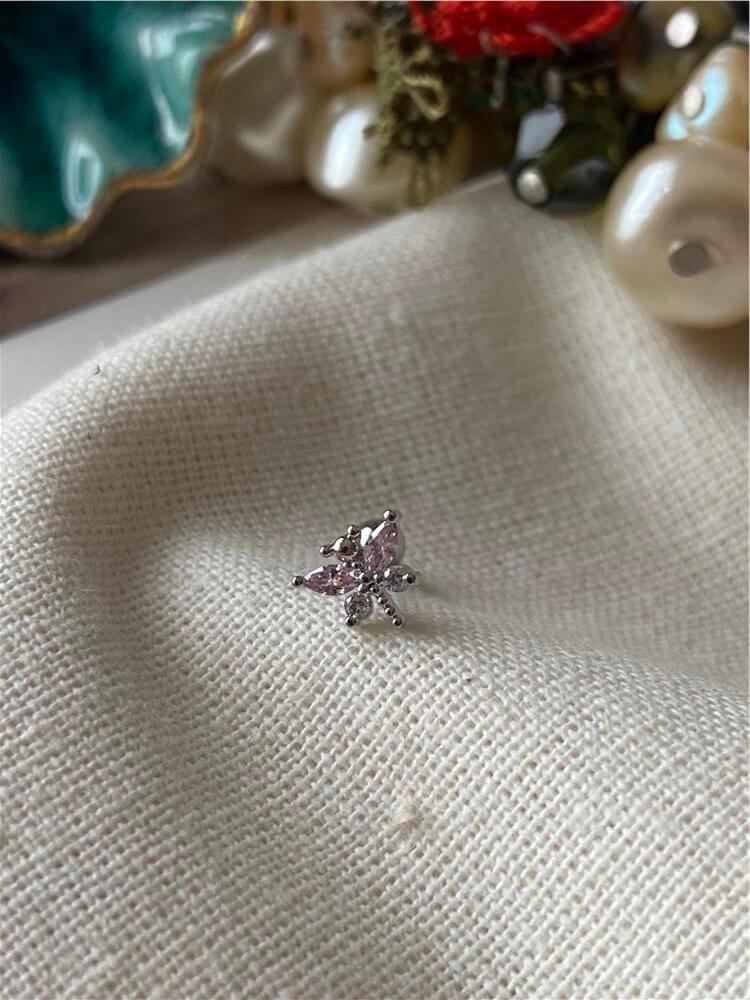 Pembe Taşlı Yusufçuk Piercing