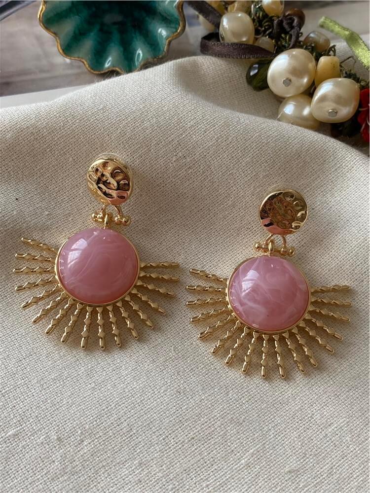 Pink Sun Küpe