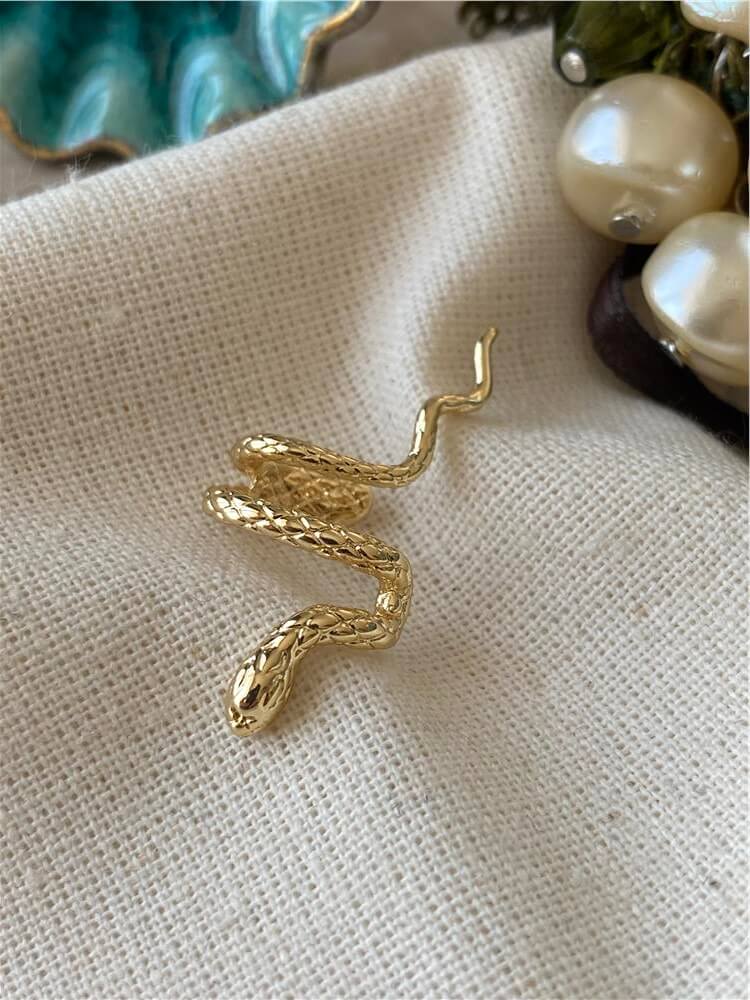 Sarmal Yılan Kıkırdak Küpe