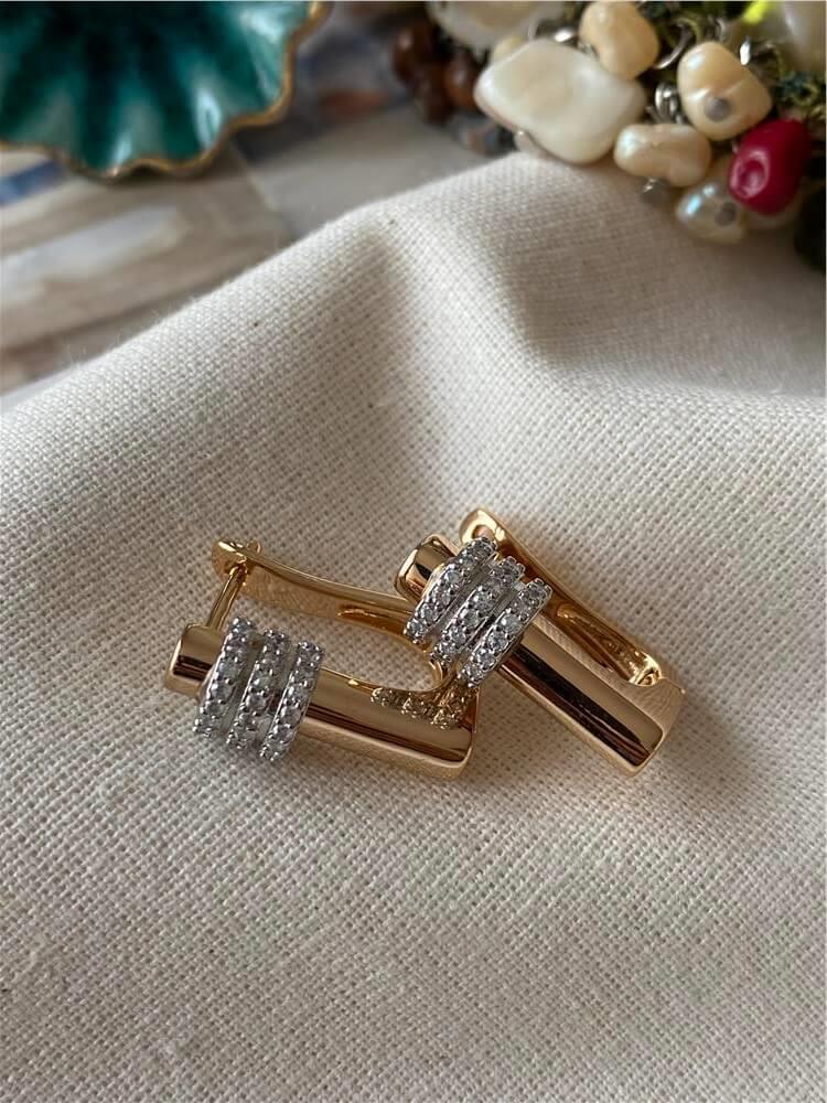 Silver Silindir Detaylı U Küpe