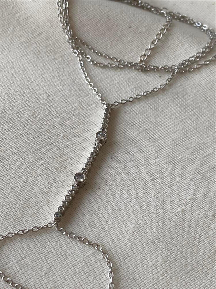 Silver Yuvarlak Taşlı Suyolu Şahmeran